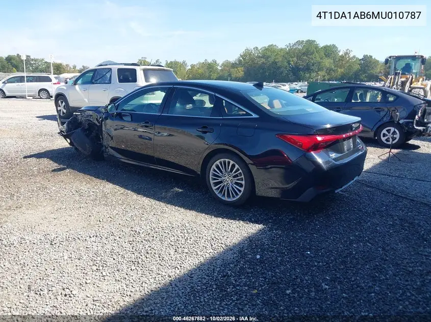 2021 TOYOTA AVALON VIN 4T1DA1AB6MU010787 — фото 3
