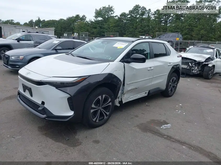 2024 TOYOTA BZ4X VIN JTMABACA8RA069289 — фото 2