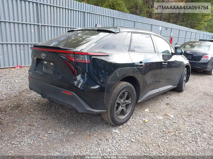 2025 TOYOTA BZ4X VIN JTMAAAAA4SA069754 — фото 4