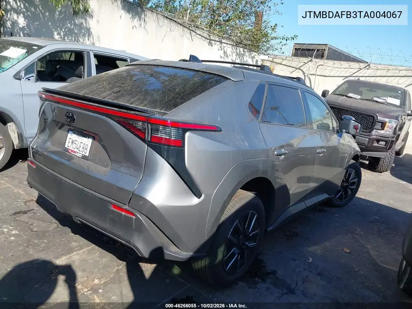 2026 TOYOTA BZ4X VIN JTMBDAFB3TA004067 — фото 4