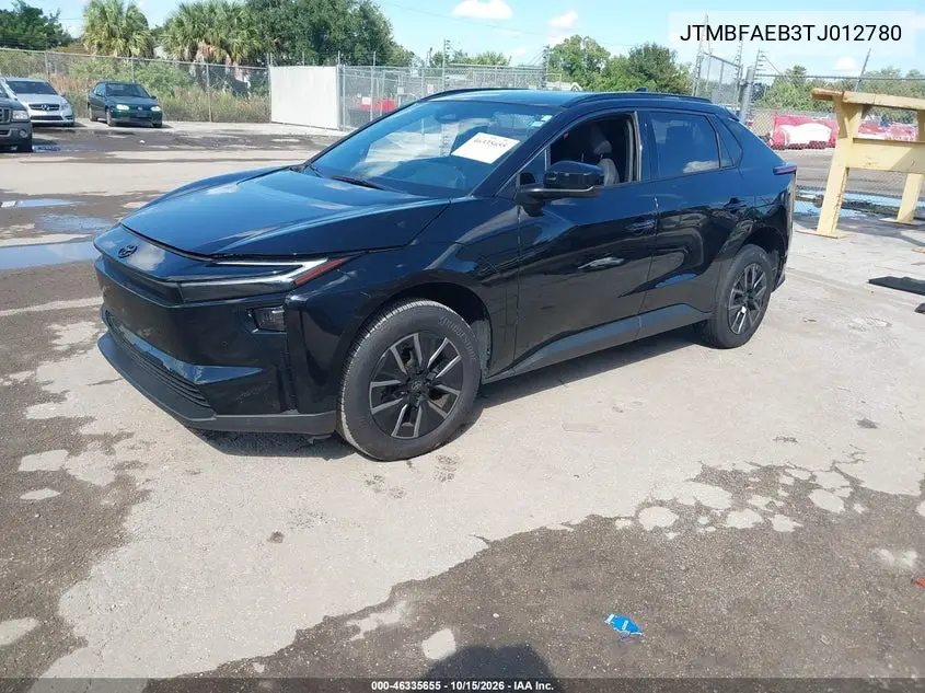 2026 TOYOTA BZ4X VIN JTMBFAEB3TJ012780 — фото 2