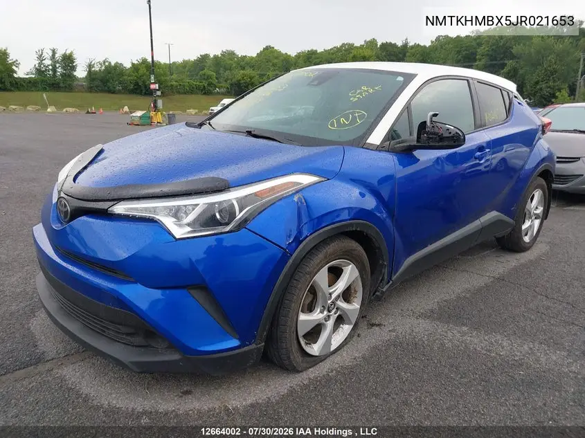 2018 TOYOTA C-HR VIN NMTKHMBX5JR021653 — фото 2
