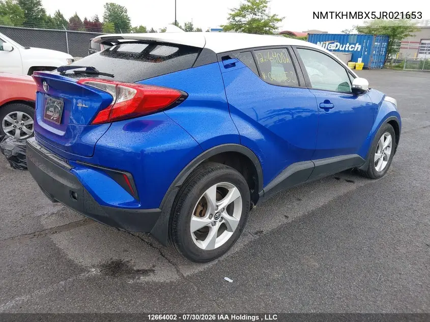 2018 TOYOTA C-HR VIN NMTKHMBX5JR021653 — фото 4