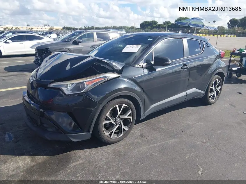 2018 TOYOTA C-HR VIN NMTKHMBX2JR013686 — фото 2