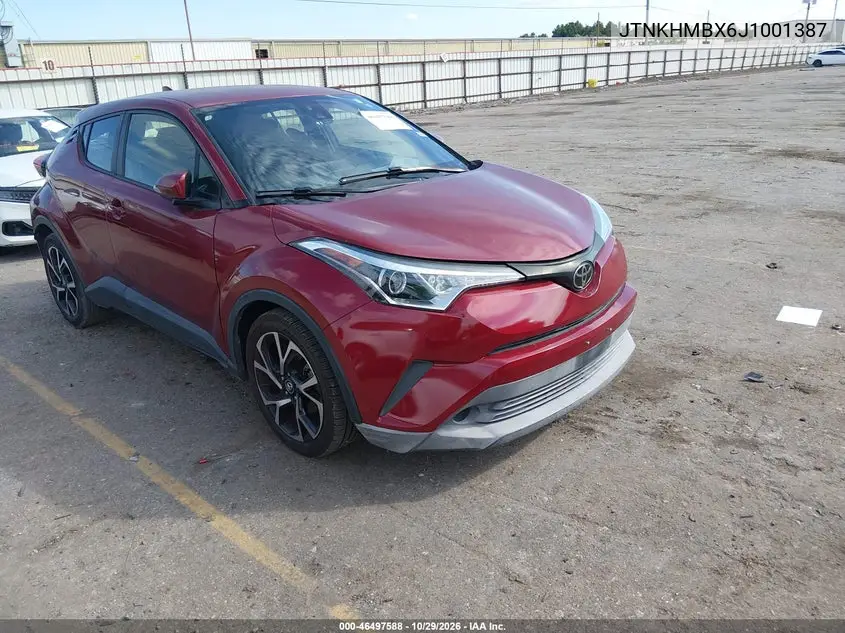 TOYOTA C-HR 2018, VIN JTNKHMBX6J1001387