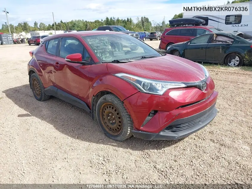 TOYOTA C-HR 2019, VIN NMTKHMBX2KR076336
