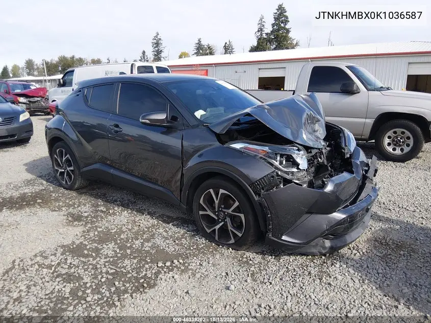 TOYOTA C-HR 2019, VIN JTNKHMBX0K1036587