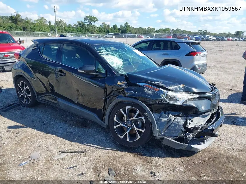 TOYOTA C-HR 2019, VIN JTNKHMBXXK1059567