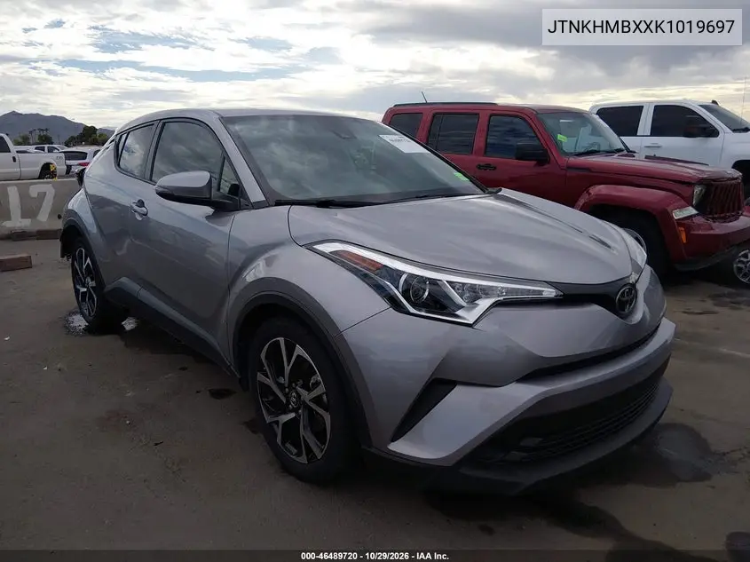 TOYOTA C-HR 2019, VIN JTNKHMBXXK1019697