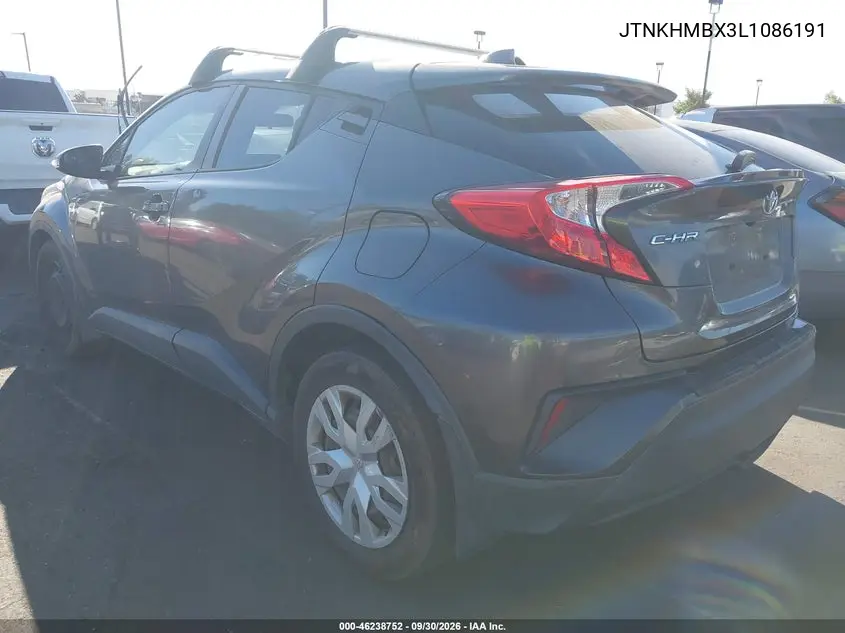 2020 TOYOTA C-HR VIN JTNKHMBX3L1086191 — фото 3