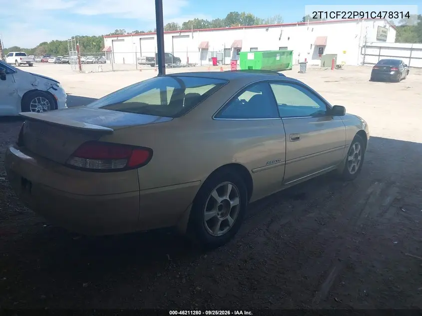 2001 TOYOTA CAMRY SOLARA VIN 2T1CF22P91C478314 — фото 4