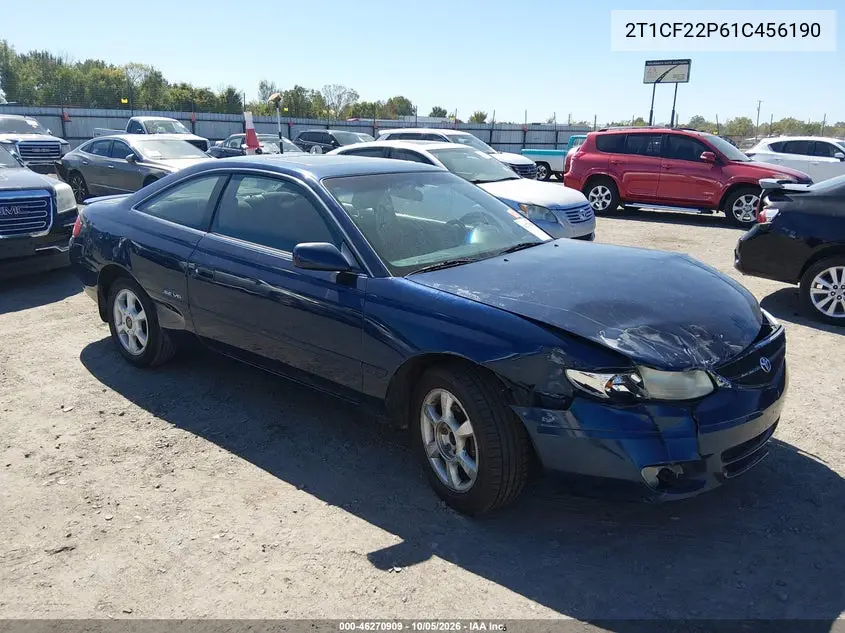 TOYOTA CAMRY SOLARA 2001, VIN 2T1CF22P61C456190