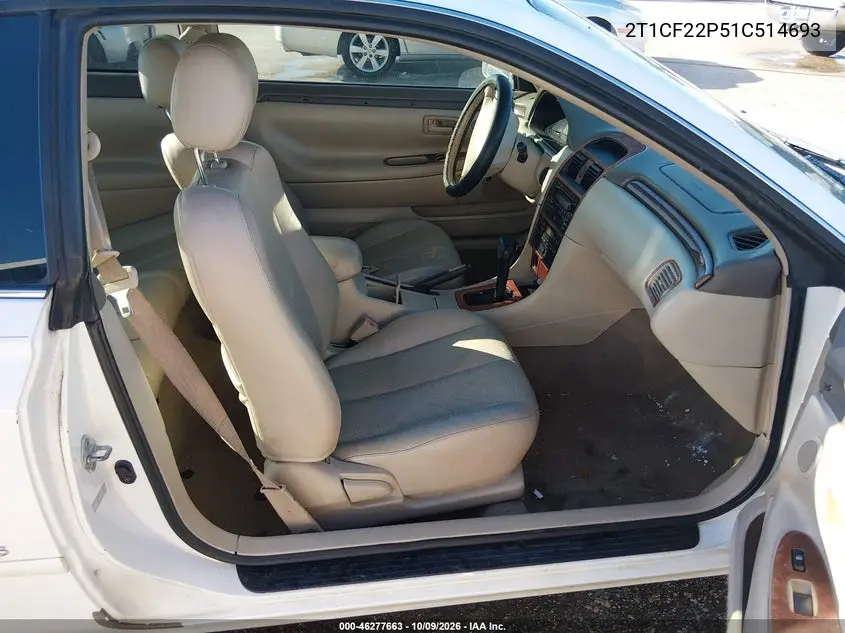 2001 TOYOTA CAMRY SOLARA VIN 2T1CF22P51C514693 — фото 5