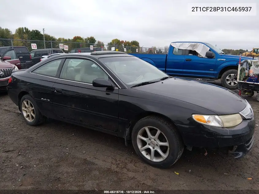 TOYOTA CAMRY SOLARA 2001, VIN 2T1CF28P31C465937