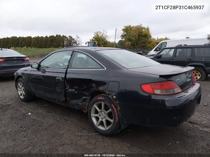 2001 TOYOTA CAMRY SOLARA VIN 2T1CF28P31C465937 — фото 3