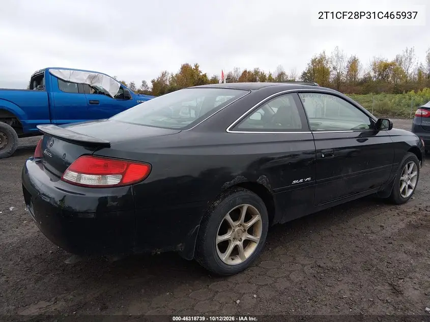 2001 TOYOTA CAMRY SOLARA VIN 2T1CF28P31C465937 — фото 4