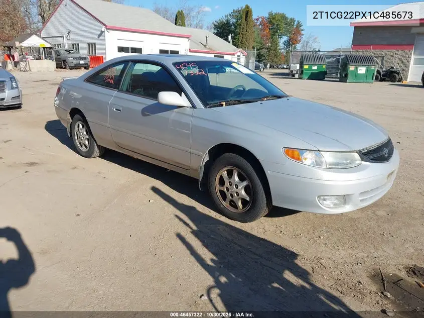 TOYOTA CAMRY SOLARA 2001, VIN 2T1CG22PX1C485673