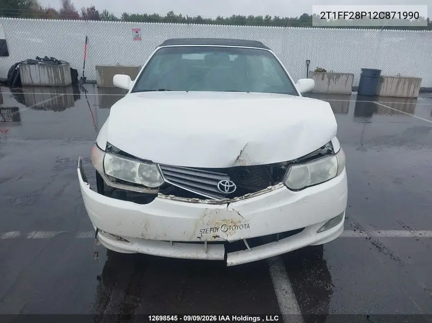 2002 TOYOTA CAMRY SOLARA VIN 2T1FF28P12C871990 — фото 13