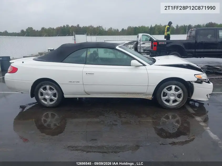 2002 TOYOTA CAMRY SOLARA VIN 2T1FF28P12C871990 — фото 14