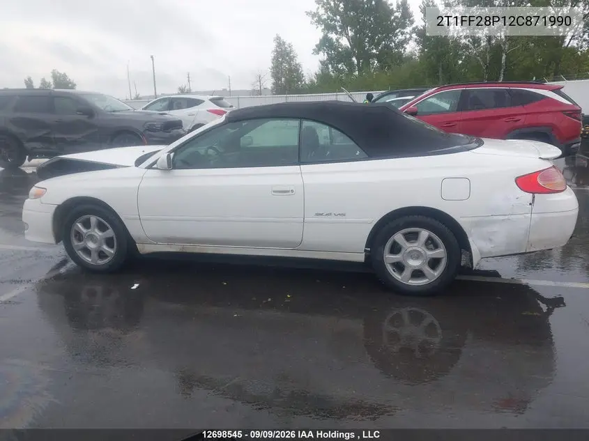 2002 TOYOTA CAMRY SOLARA VIN 2T1FF28P12C871990 — фото 15