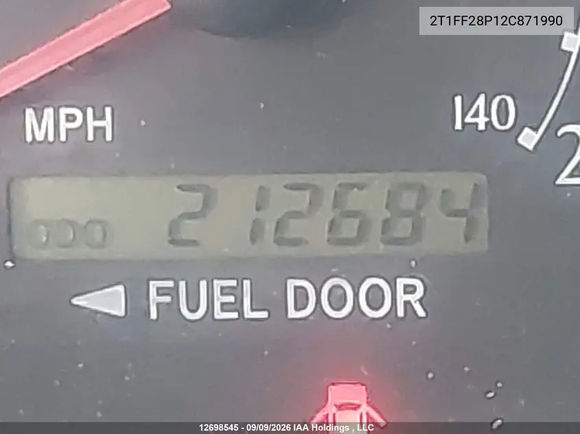 2002 TOYOTA CAMRY SOLARA VIN 2T1FF28P12C871990 — фото 16