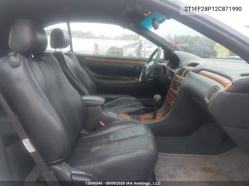 2002 TOYOTA CAMRY SOLARA VIN 2T1FF28P12C871990 — фото 5