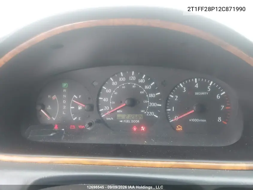 2002 TOYOTA CAMRY SOLARA VIN 2T1FF28P12C871990 — фото 7