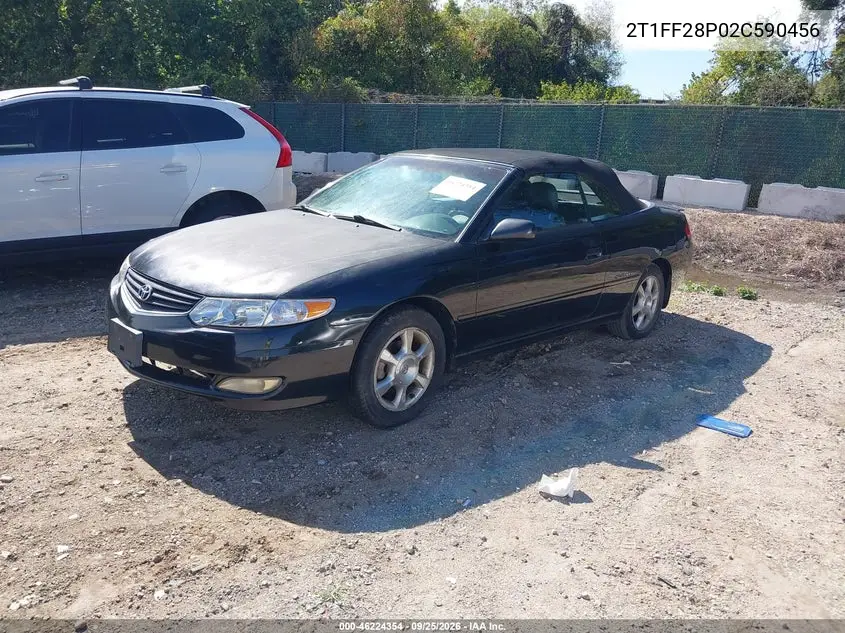 2002 TOYOTA CAMRY SOLARA VIN 2T1FF28P02C590456 — фото 2