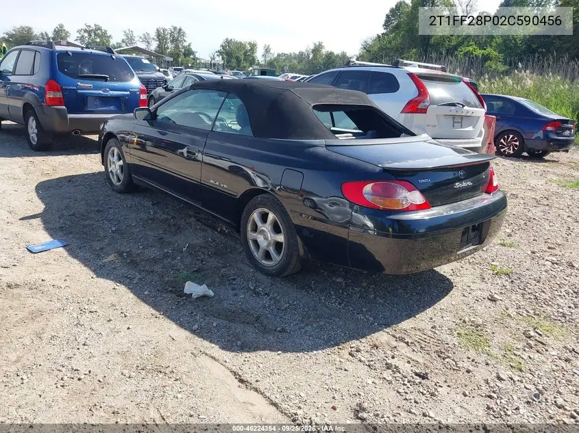 2002 TOYOTA CAMRY SOLARA VIN 2T1FF28P02C590456 — фото 3