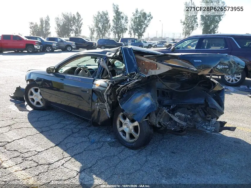 2002 TOYOTA CAMRY SOLARA VIN 2T1CF28P626573955 — фото 3