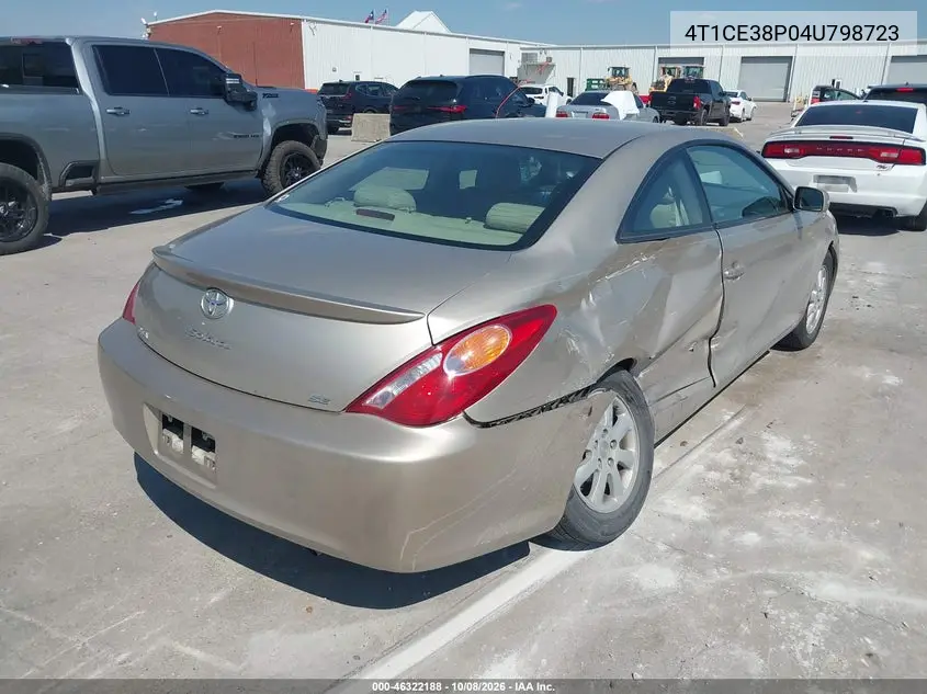 2004 TOYOTA CAMRY SOLARA VIN 4T1CE38P04U798723 — фото 4