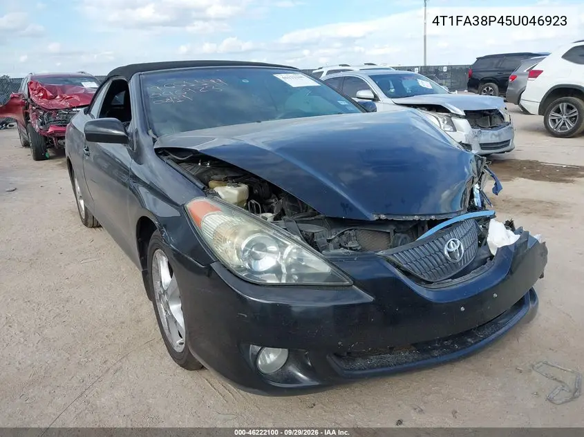 TOYOTA CAMRY SOLARA 2005, VIN 4T1FA38P45U046923