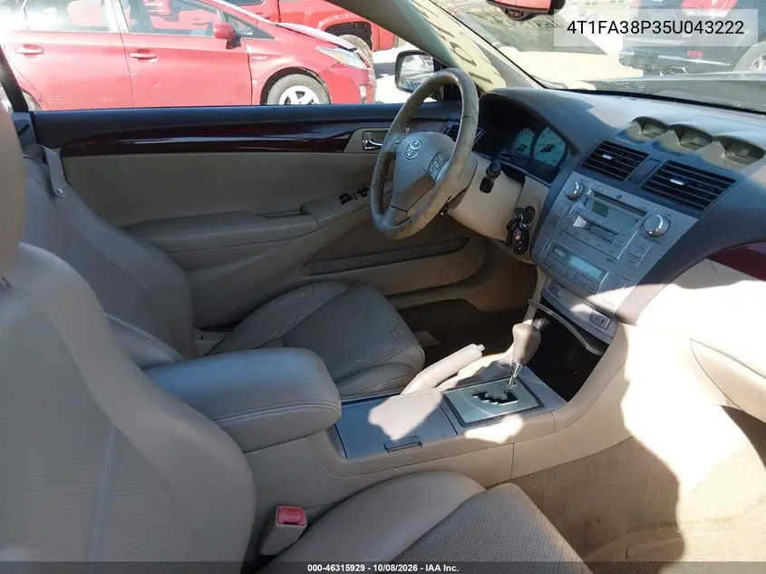 2005 TOYOTA CAMRY SOLARA VIN 4T1FA38P35U043222 — фото 5