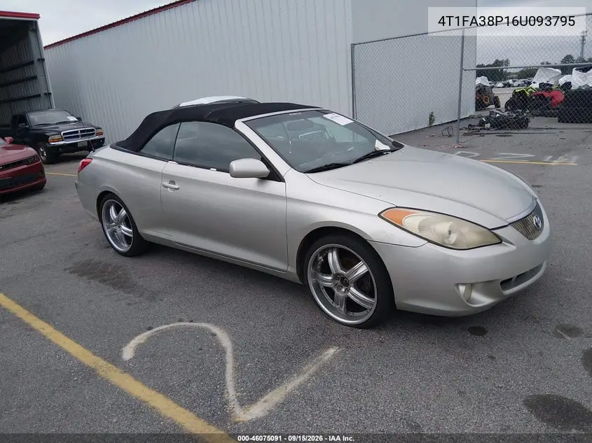 TOYOTA CAMRY SOLARA 2006, VIN 4T1FA38P16U093795
