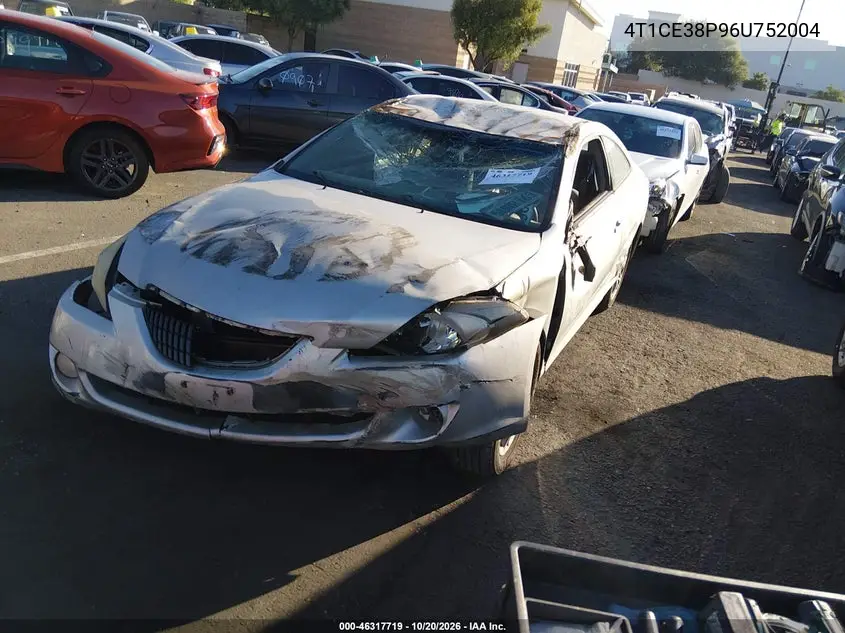 2006 TOYOTA CAMRY SOLARA VIN 4T1CE38P96U752004 — фото 2