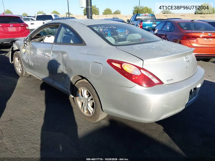 2006 TOYOTA CAMRY SOLARA VIN 4T1CE38P96U752004 — фото 3