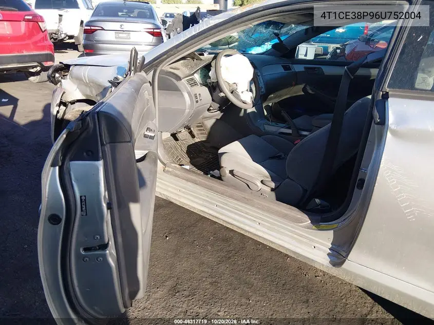 2006 TOYOTA CAMRY SOLARA VIN 4T1CE38P96U752004 — фото 5