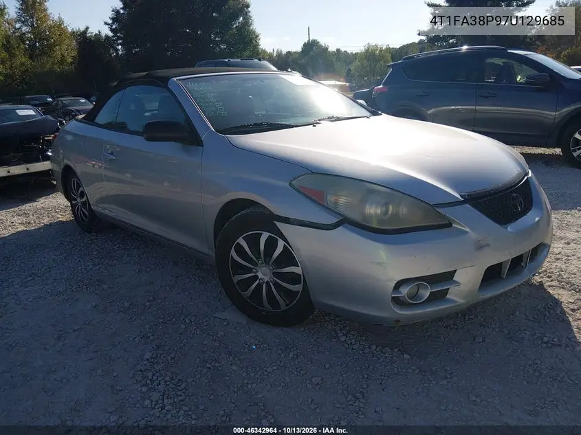 TOYOTA CAMRY SOLARA 2007, VIN 4T1FA38P97U129685
