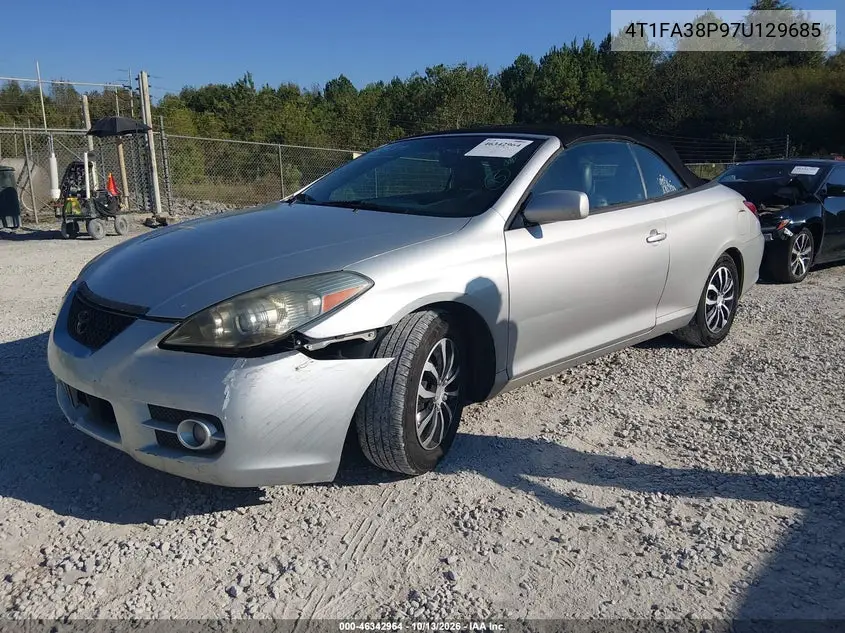 2007 TOYOTA CAMRY SOLARA VIN 4T1FA38P97U129685 — фото 2