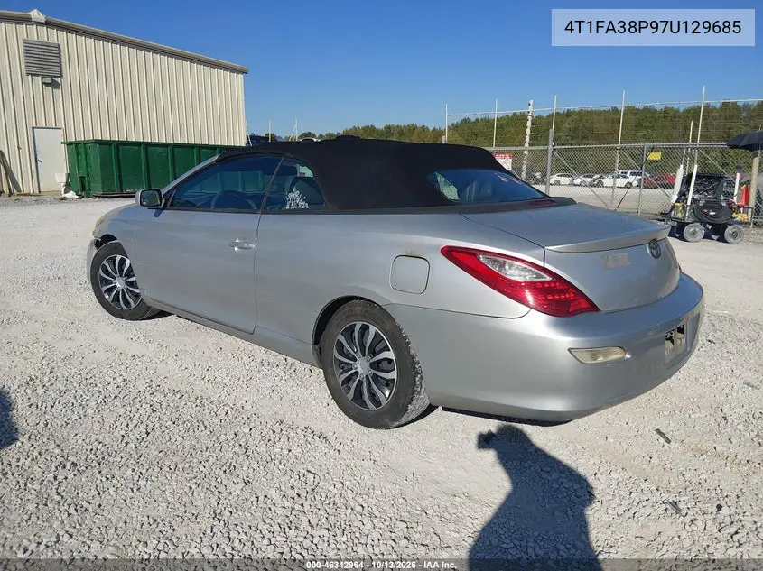 2007 TOYOTA CAMRY SOLARA VIN 4T1FA38P97U129685 — фото 3
