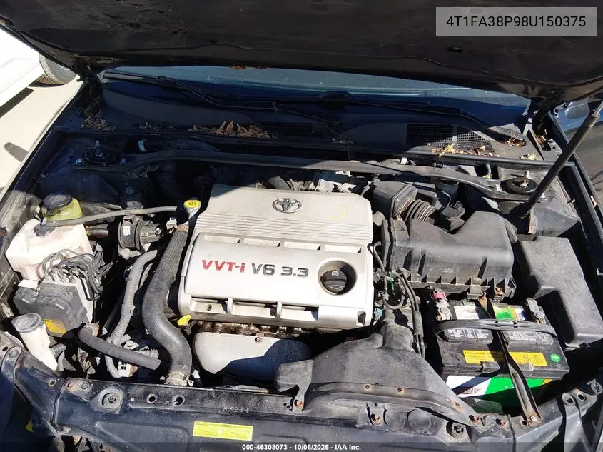 2008 TOYOTA CAMRY SOLARA VIN 4T1FA38P98U150375 — фото 10