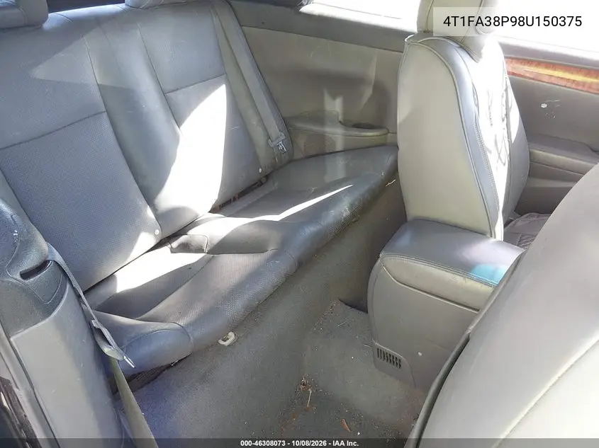 2008 TOYOTA CAMRY SOLARA VIN 4T1FA38P98U150375 — фото 8