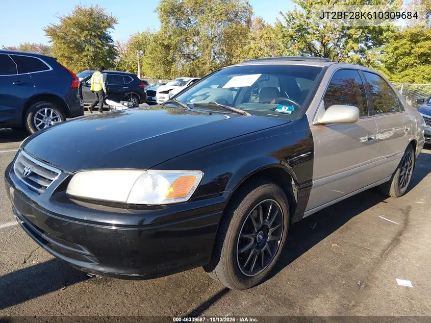 2001 TOYOTA CAMRY VIN JT2BF28K610309684 — фото 2