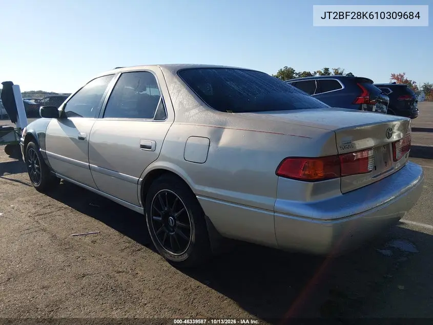 2001 TOYOTA CAMRY VIN JT2BF28K610309684 — фото 3