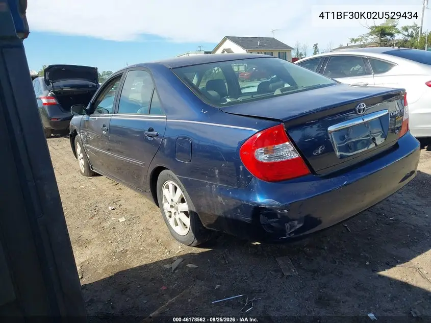 2002 TOYOTA CAMRY VIN 4T1BF30K02U529434 — фото 3