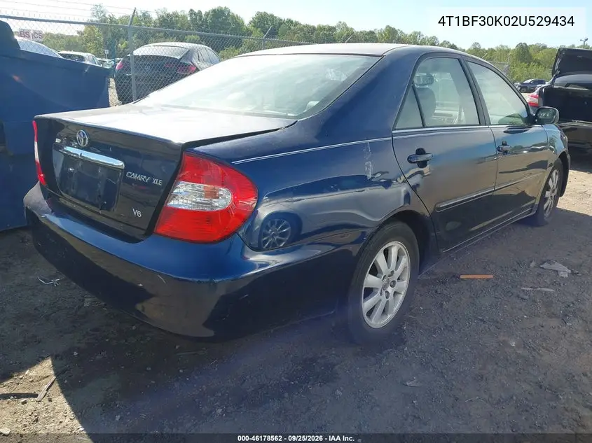 2002 TOYOTA CAMRY VIN 4T1BF30K02U529434 — фото 4