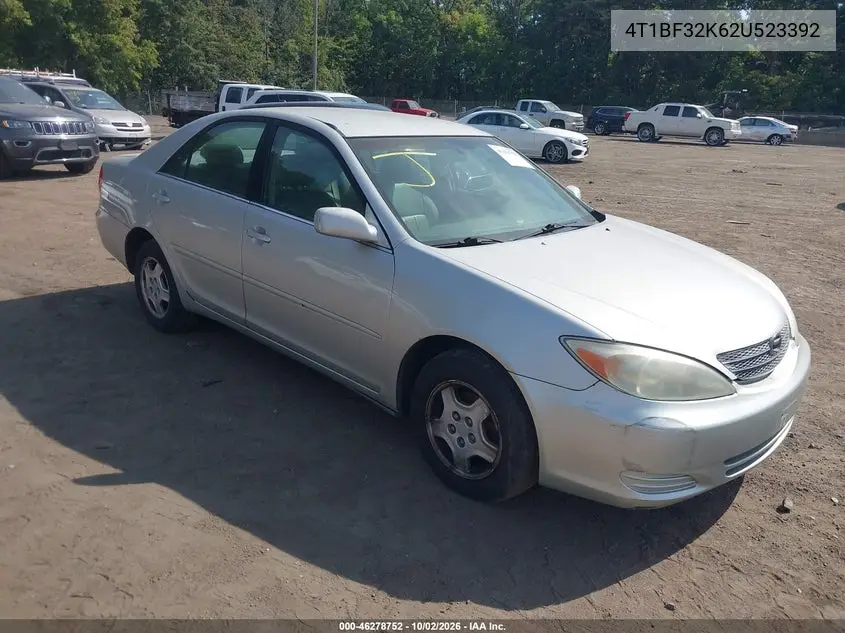TOYOTA CAMRY 2002, VIN 4T1BF32K62U523392