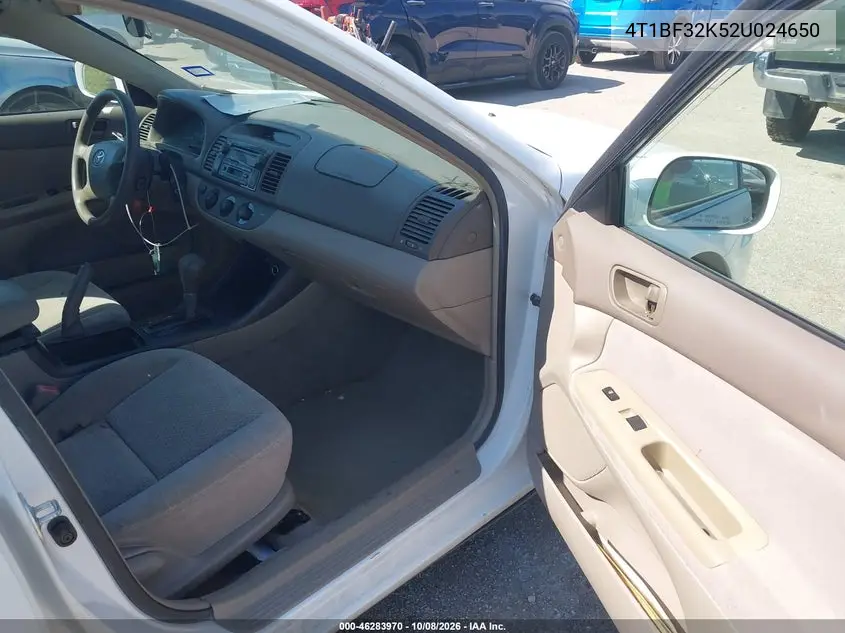 2002 TOYOTA CAMRY VIN 4T1BF32K52U024650 — фото 5