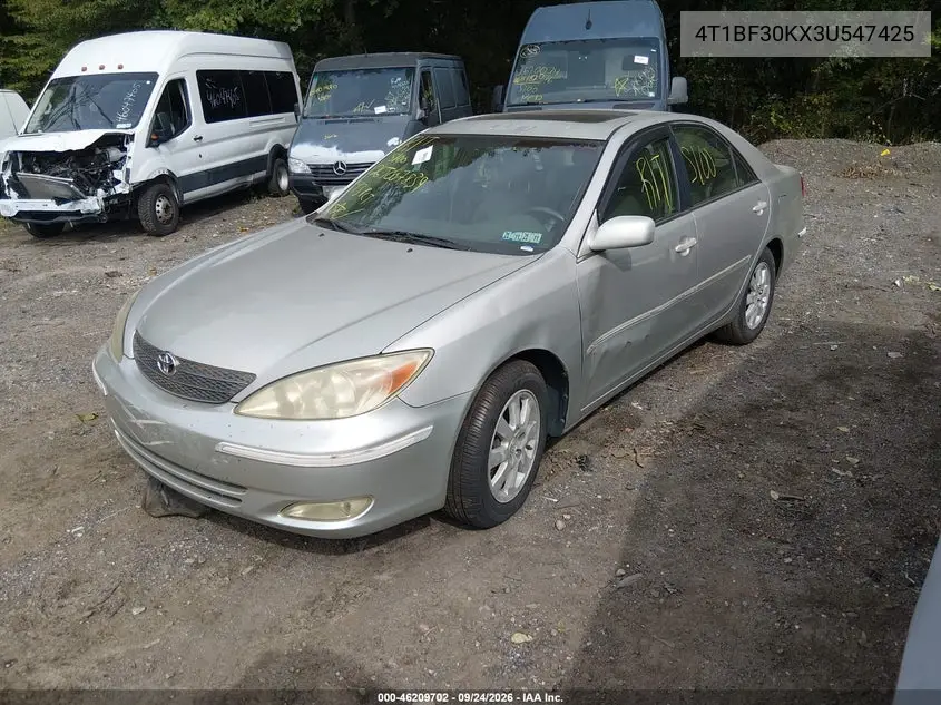 2003 TOYOTA CAMRY VIN 4T1BF30KX3U547425 — фото 6