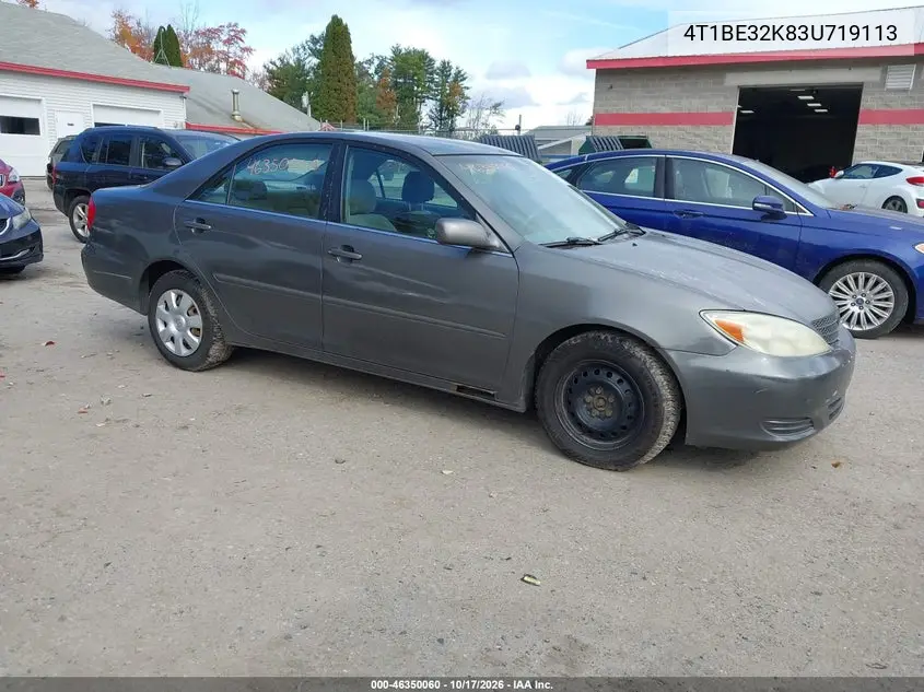TOYOTA CAMRY 2003, VIN 4T1BE32K83U719113